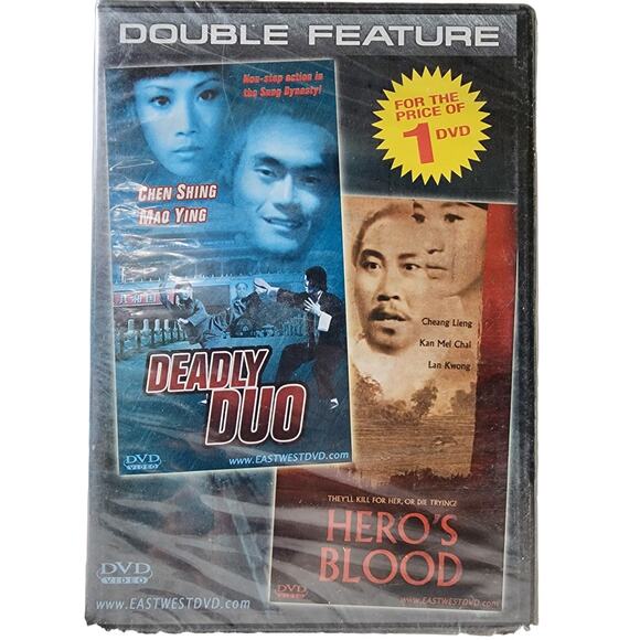 Deadly Duo / Hero's Blood DVD Double Feature Action Films Movie Chen Shing - Picture 1 of 2